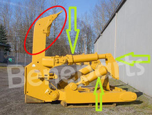 1073485 Сменный хвостовик рыхлителя погрузчика с кованой отливкой зуба и переходника